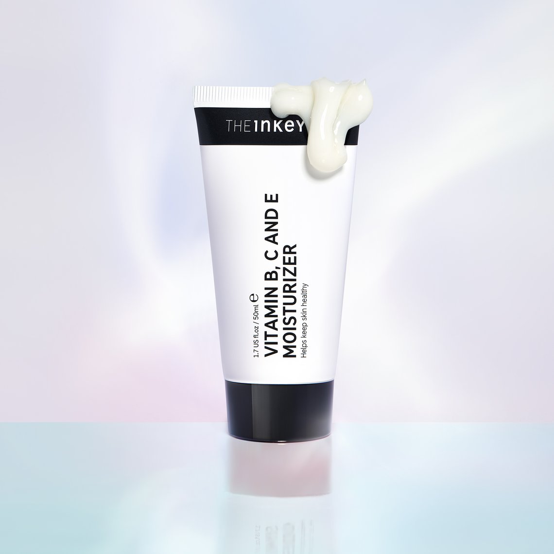 The Inkey List VITAMIN B, C AND E MOISTURIZER with swatch