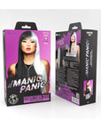 Manic Panic Raven Virgin Downtown Diva Wig, packaging front and back