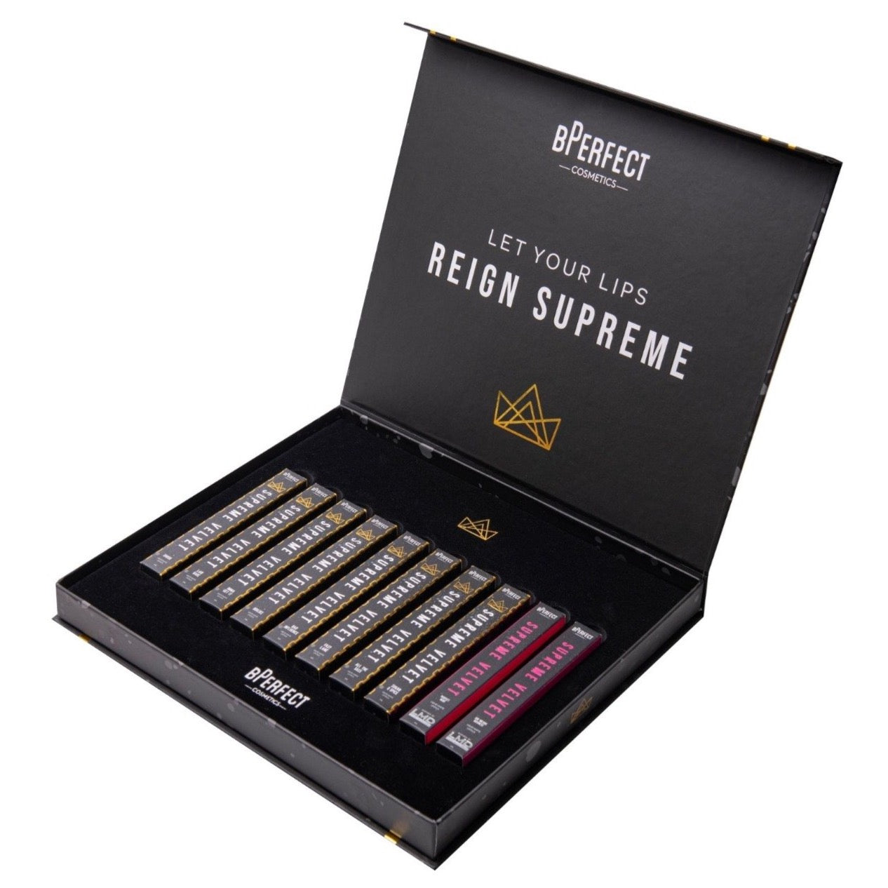 bPerfect Supreme Velvet Matte Liquid Lipstick PR Box, open