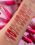 Oh My Glam Kisstory 12 Mini Lip Stains & Gloss, swatches