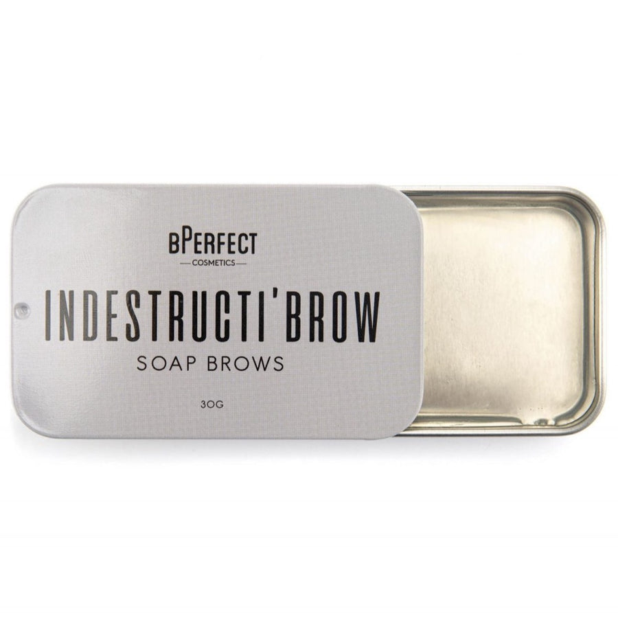 bPerfect INDESTRUCTI’BROW SOAP BROWS tin, open