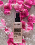 Sienna X Gradual Rose Water Self Tan Mist with rose petals