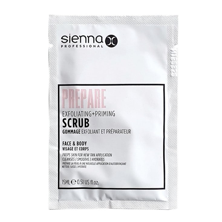 Sienna X Prepare Exfoliating+Priming Scrub Sachet 15ml