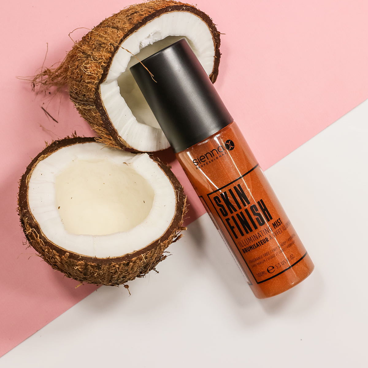 Sienna X Skin Finish Illuminating Mist with coconut