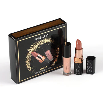Inglot The Lip Envy Edit, with products displayed