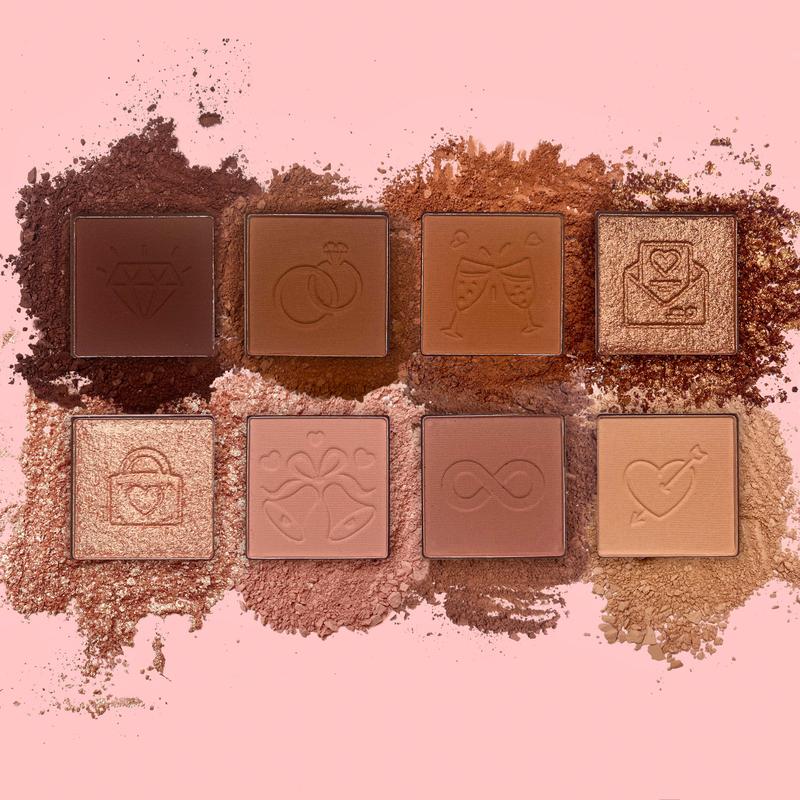 P.LOUISE Love Tapes Eyeshadow Palette - Wedding Wish, swatches